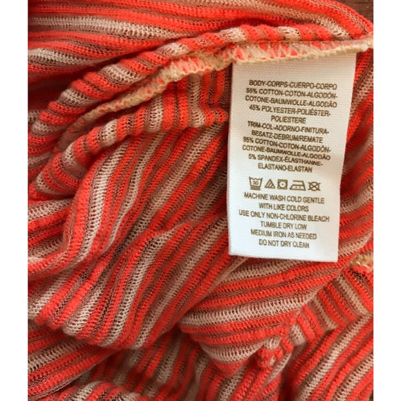 Free People Intimately Nude Combo Striped Sheer Slim Top - Extra Small - NWT - Picture 9 of 10